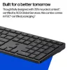 HP 490C Multi-Device Dual-Mode Combo de teclado e rato, QWERTY