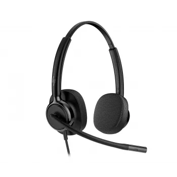 Headset estéreo com fios HP Poly Mission 425 USB — Bulk, peso 132 g