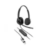 Headset estéreo com fios HP Poly Mission 425 USB — Bulk, peso 132 g