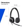 Headset USB estéreo com fios HP Poly Mission 625 — circum-aural, 147 g, ligação USB (Bulk)