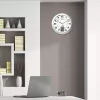 Relógio de parede/mesa Unilux 100340853 — quartzo, redondo metálico prateado, Ø 31 cm, pilha AA/AAA