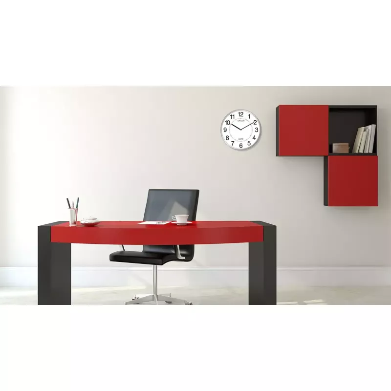 Relógio de quartzo Unilux 400094280 redondo cinzento relógio de parede/mesa
