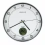 Relógio de parede/mesa Unilux 400094592 — quartzo, redondo metálico prateado, Ø 30 cm, pilha AA/AAA