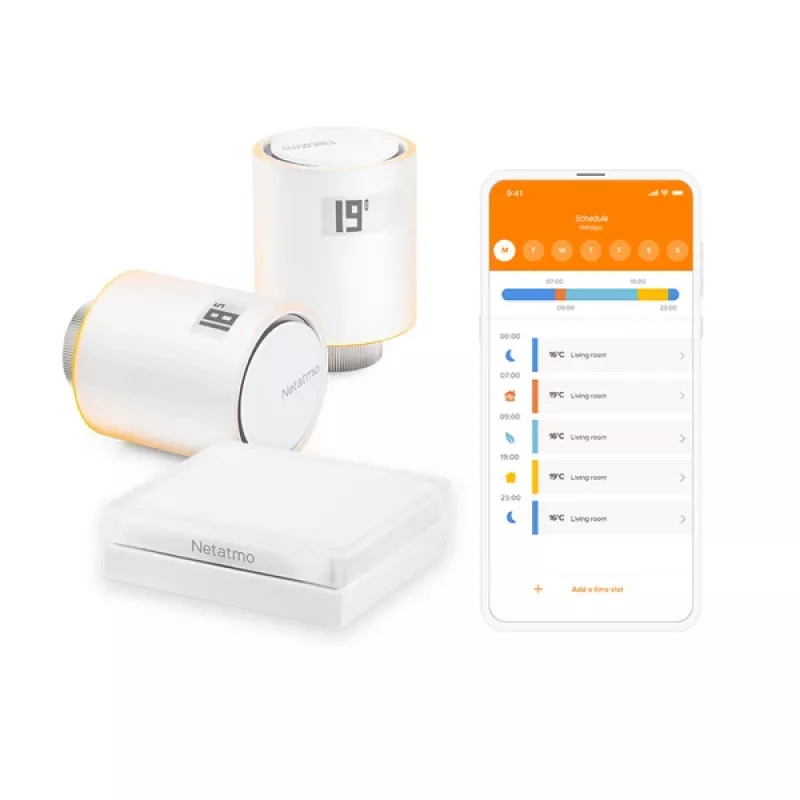 Válvula termostática para radiador Netatmo NVP01-DE adequada para interiores