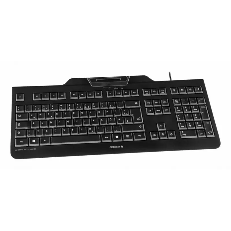 Cherry KC 1000 SC teclado, inglês dos EUA, USB, preto
