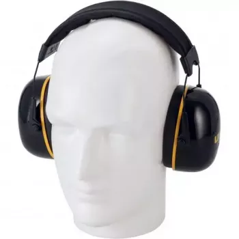 Óculos de proteção com arco de cabeça Uvex K20 preto amarelo construção