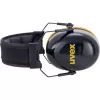 Óculos de proteção com arco de cabeça Uvex K20 preto amarelo construção