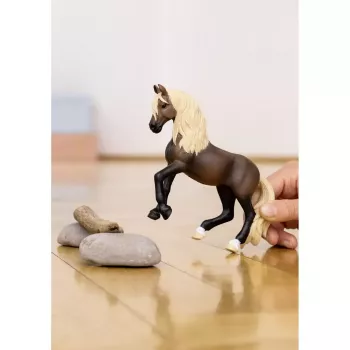 Figura de cavalo Schleich Peruanischer Paso-Hengst modelo 13952, para crianças a partir dos 5 anos, bege/castanho
