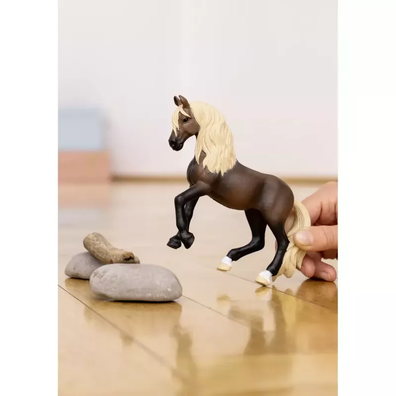 Figura de cavalo Schleich Peruanischer Paso-Hengst modelo 13952, para crianças a partir dos 5 anos, bege/castanho