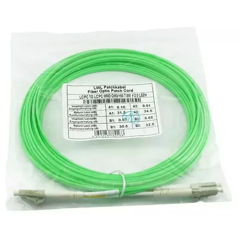 Cabo de fibra ótica BlueOptics SFP3131GU15MK LC OM5 15 m verde