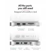 ICY BOX docking station 7-em-1 USB Type-C com slot M.2 NVMe, SSD, cartão de memória, M.2, 4 TB, USB 3.2 Gen 2 (3.1 Gen 2) Type-C, prateado, alumínio