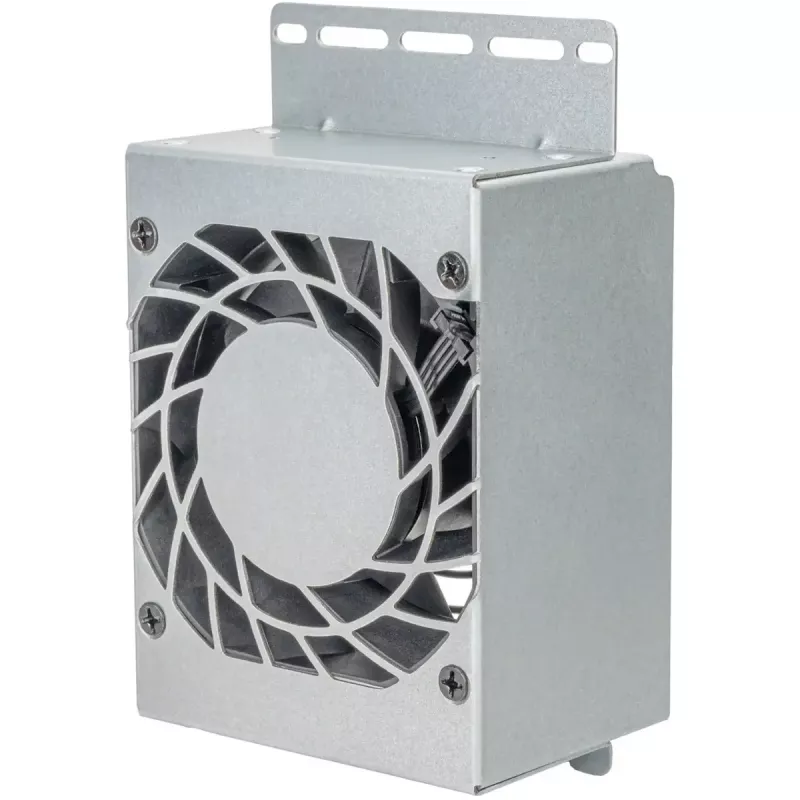 Arrefecedor de CPU SILVERSTONE RAC45-FC-801 compacto ventoinha de 80 mm, prateado/preto