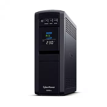 Fonte de alimentação ininterrupta (UPS) CyberPower CP1200EIPFCLCD Line-Interactive 1,2 kVA 720 W 6 saídas AC