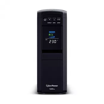 Fonte de alimentação ininterrupta (UPS) CyberPower CP1200EIPFCLCD Line-Interactive 1,2 kVA 720 W 6 saídas AC