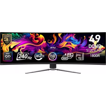 Monitor de computador MSI MPG 491CQPX QD-OLED 124,5 cm (49