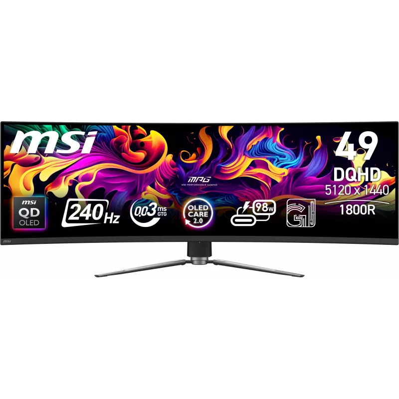 Monitor de computador MSI MPG 491CQPX QD-OLED 124,5 cm (49