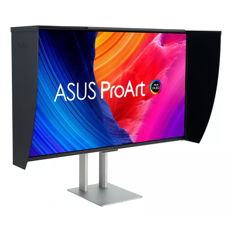 Monitor de computador ASUS ProArt OLED PA32UCDMR-K 80 cm (31,5 inch) 3840 x 2160 píxeis 4K Ultra HD QD-OLED preto, prateado