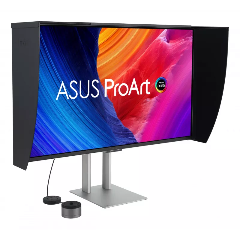 Monitor de computador ASUS ProArt OLED PA32UCDMR-K 80 cm (31,5 inch) 3840 x 2160 píxeis 4K Ultra HD QD-OLED preto, prateado