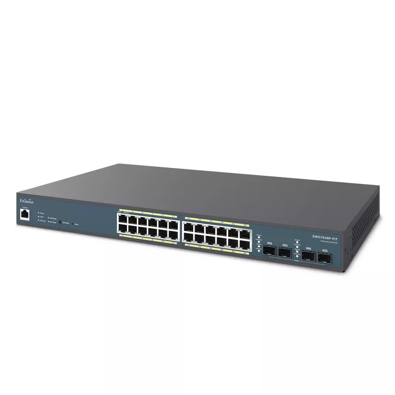 Switch gerido EnGenius FitSwitch 24 PoE 24x portas Gigabit Ethernet