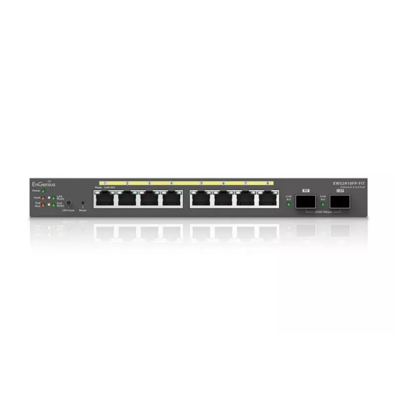 Switch gerido EnGenius FitSwitch 8 Full PoE 8 portas Gigabit Ethernet