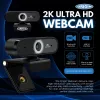 Origin Storage webcam USB 2K Full HD, 5 MP, 2592 x 1944 píxeis, 2K Ultra HD, 60 fps, 10x, USB 2.0