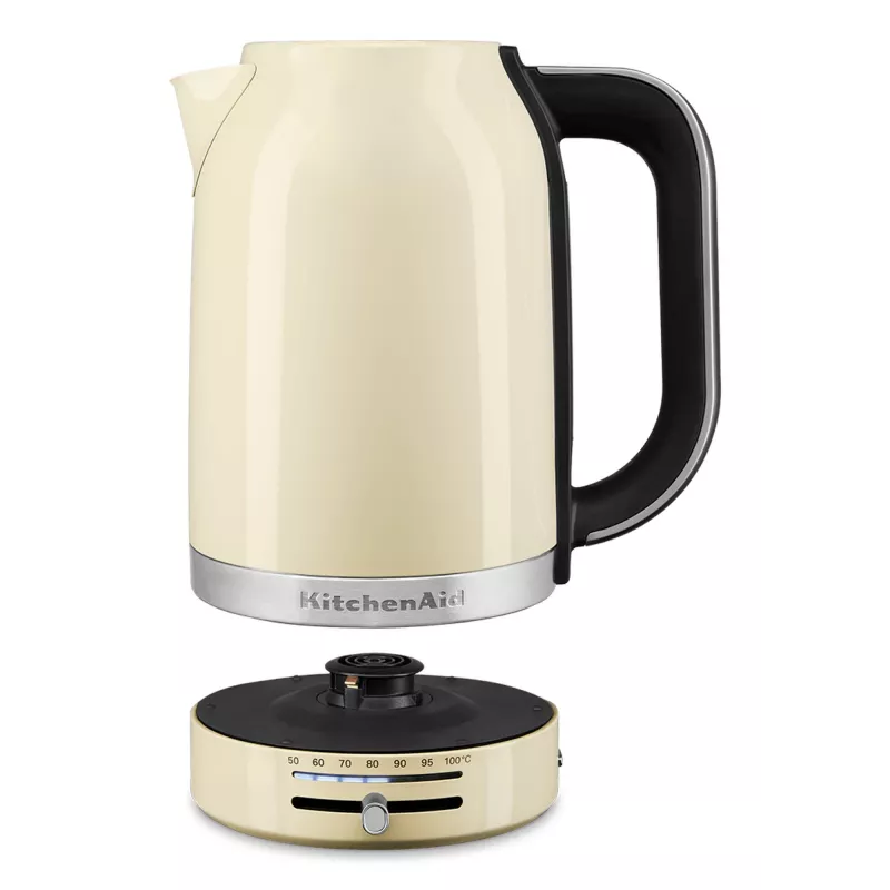 KitchenAid 5KEK1701EAC chaleira 1,7 L 2400 W preto, creme, aço inoxidável
