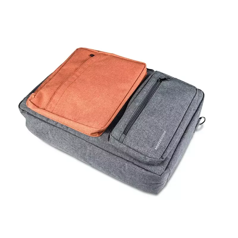 Mala messenger MODECOM RENO para portáteis de 15,6 polegadas (39,6 cm), nylon, cinzento/laranja