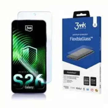 Proteção de ecrã em vidro híbrido 3MK FlexibleGlass para Samsung Galaxy S26