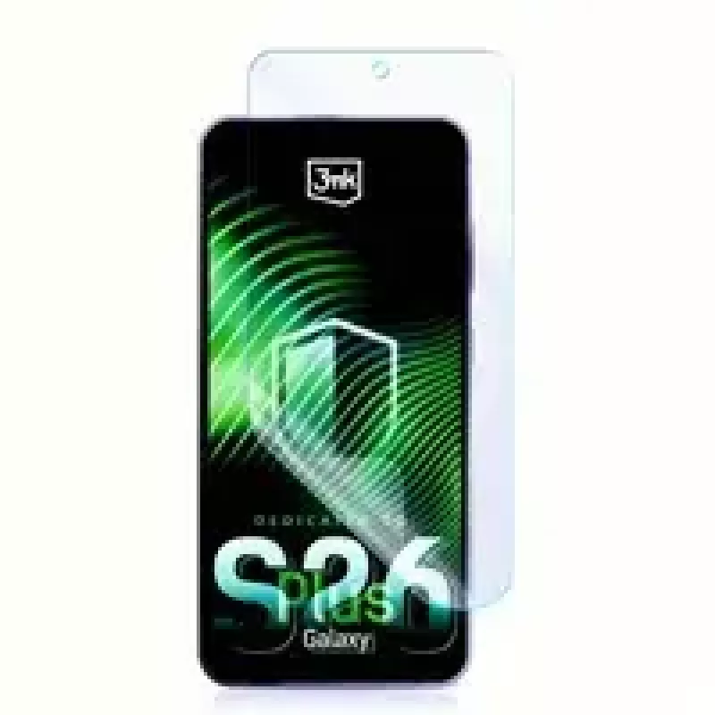 Proteção de ecrã híbrida temperada 3MK FlexibleGlass para Samsung Galaxy S26+