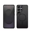 Capa de proteção Crong Hybrid Matte Magnetic para Samsung Galaxy S25 Ultra – TPU+PC, preta