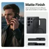 Capa de proteção Crong Hybrid Matte Magnetic para Samsung Galaxy S25 Ultra – TPU+PC, preta