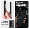 Capa de proteção Crong Hybrid Matte Magnetic para Samsung Galaxy A56 — TPU + PC, preta