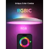 Luminária de teto inteligente Govee 30 cm RGBWW + RGBIC Wi-Fi/Bluetooth 28 W, branco, Ø300×30 mm