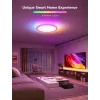 Luminária de teto inteligente Govee 30 cm RGBWW + RGBIC Wi-Fi/Bluetooth 28 W, branco, Ø300×30 mm