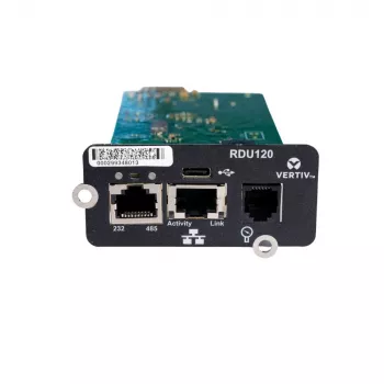 Vertiv Liebert IntelliSlot RDU120 - placa de rede, adaptador de monitorização remota, RS-485, porta USB, certificado de cibersegurança UL2900-1, Ethernet 1 Gb (RDU120)