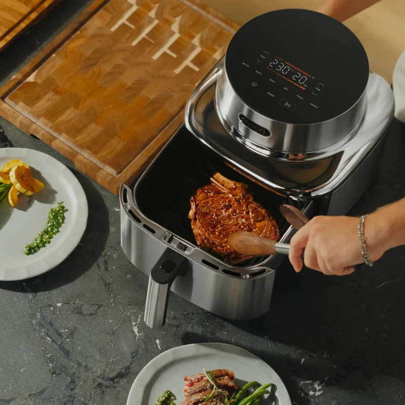 Cosori ICONIC-Single 6,2 L autónoma 1725 W fritadeira de ar quente aço inoxidável