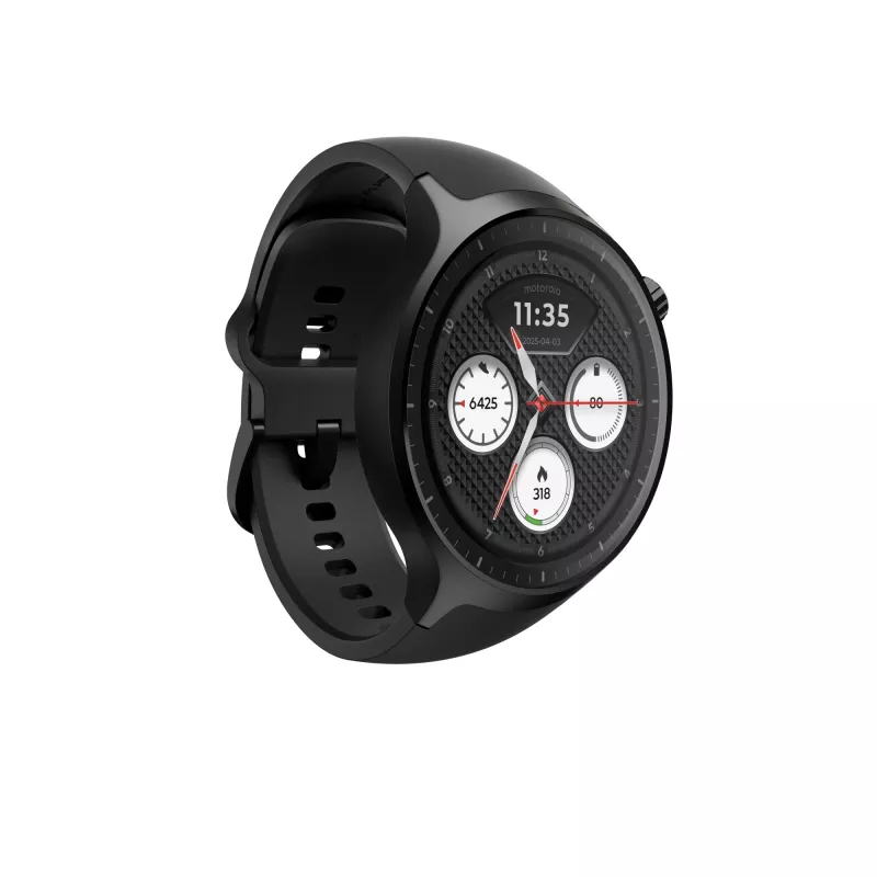 Motorola Moto Watch 3,63 cm (1,43 polegadas) OLED 47 mm ecrã tátil digital preto GPS (satélite)