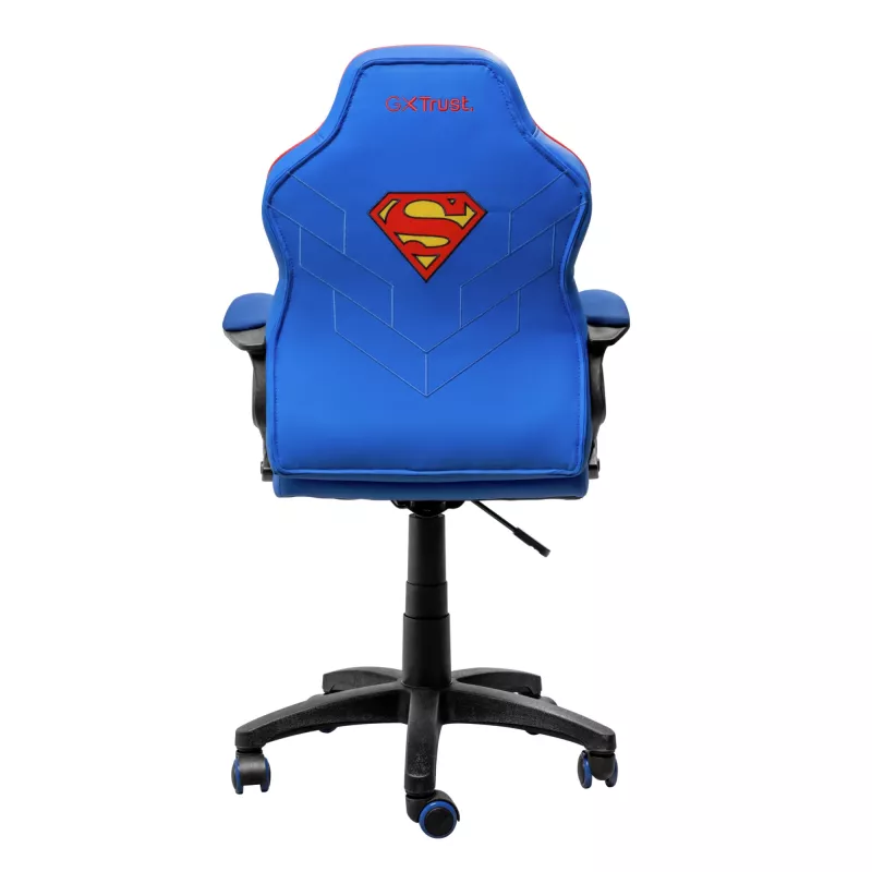 Cadeira gaming TRUST GXT 703SM REVVO Kids Superman azul – cadeira gaming para criança, design ergonómico, funções ajustáveis