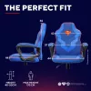 Cadeira gaming TRUST GXT 703SM REVVO Kids Superman azul – cadeira gaming para criança, design ergonómico, funções ajustáveis