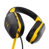 Headset com fios TRUST 25783 — gaming over-ear, circum-aural, 20–20.000 Hz, cabo de 1,2 m, preto/amarelo