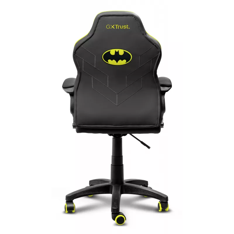 Cadeira gaming para PC TRUST 25786 – assento acolchoado, peso máx. 110 kg, assento 44×44 cm, altura máx. 100 cm, preto/amarelo