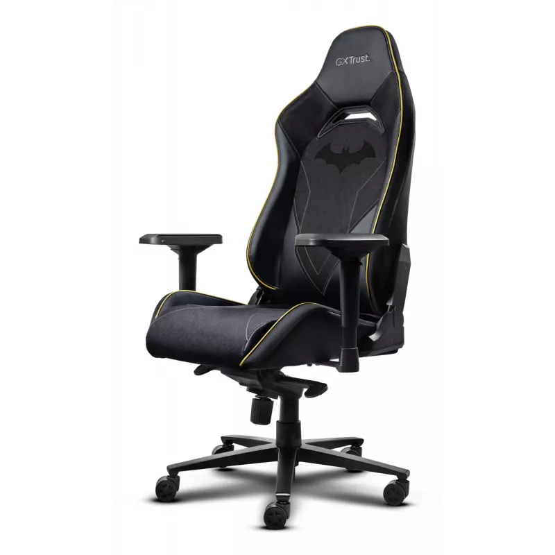 Cadeira gaming para PC TRUST 25787 – assento acolchoado, carga máx. 150 kg, 710×750 mm, altura até 134 cm, preto