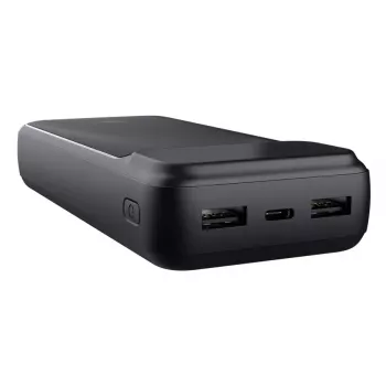 Powerbank TRUST 25883 — 20000 mAh Li-Ion, PD & Quick Charge 3.0, 2×USB-A + 1×USB-C, 20 W, preto