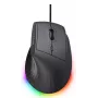 Rato gaming TRUST GXT 145 Rexxa para destro USB Type-A 12800 DPI, com fios, roda RGB, preto