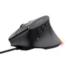 Rato gaming TRUST GXT 145 Rexxa para destro USB Type-A 12800 DPI, com fios, roda RGB, preto