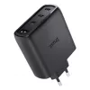 Carregador rápido de parede TRUST Maxo 65W para interiores, 3× USB-C, máx. 20V, cabo de 2m, preto