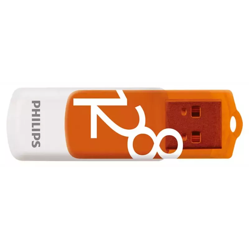 Pen drive Philips FM12FD05B 128 GB USB Type-A 2.0 laranja, branca