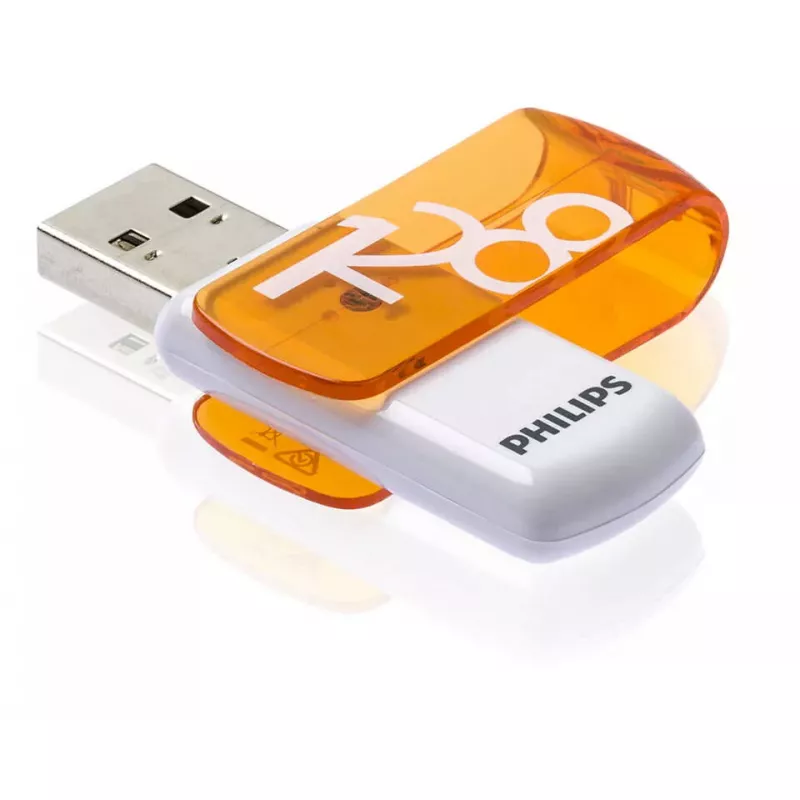 Pen drive Philips FM12FD05B 128 GB USB Type-A 2.0 laranja, branca