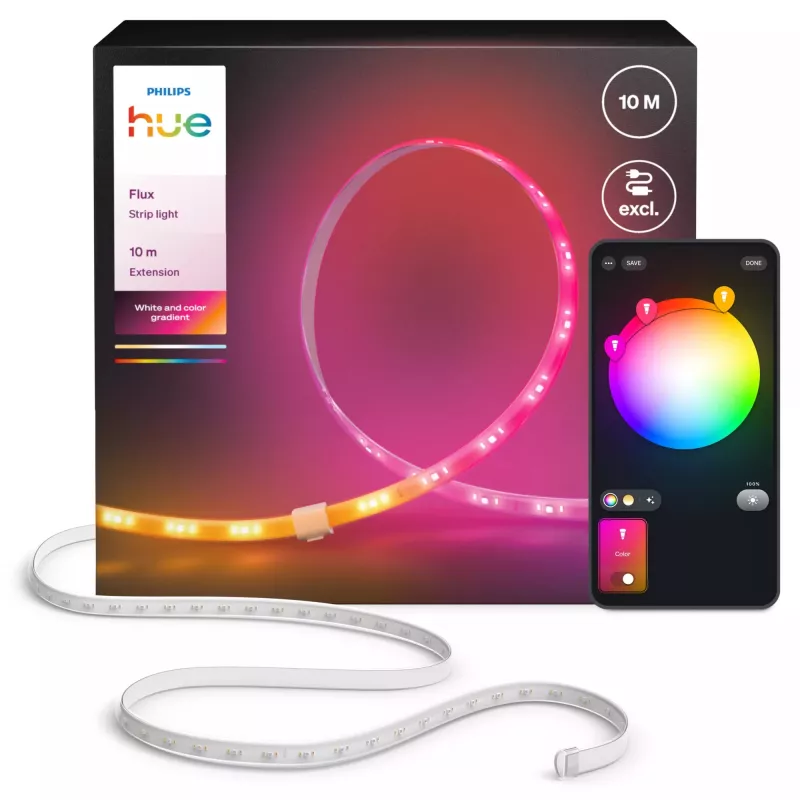 Tira de LED universal Philips Hue 00232121 — 10.000 mm, Ambience, multicolor e branco neutro, 1.700 lm