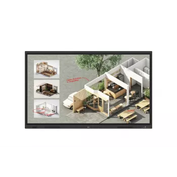 Quadro branco interativo LG CreateBoard Standard 65 polegadas (165,1 cm) 4K UHD 3840×2160 ecrã tátil painel VA Wi‑Fi 6E 40W+20W